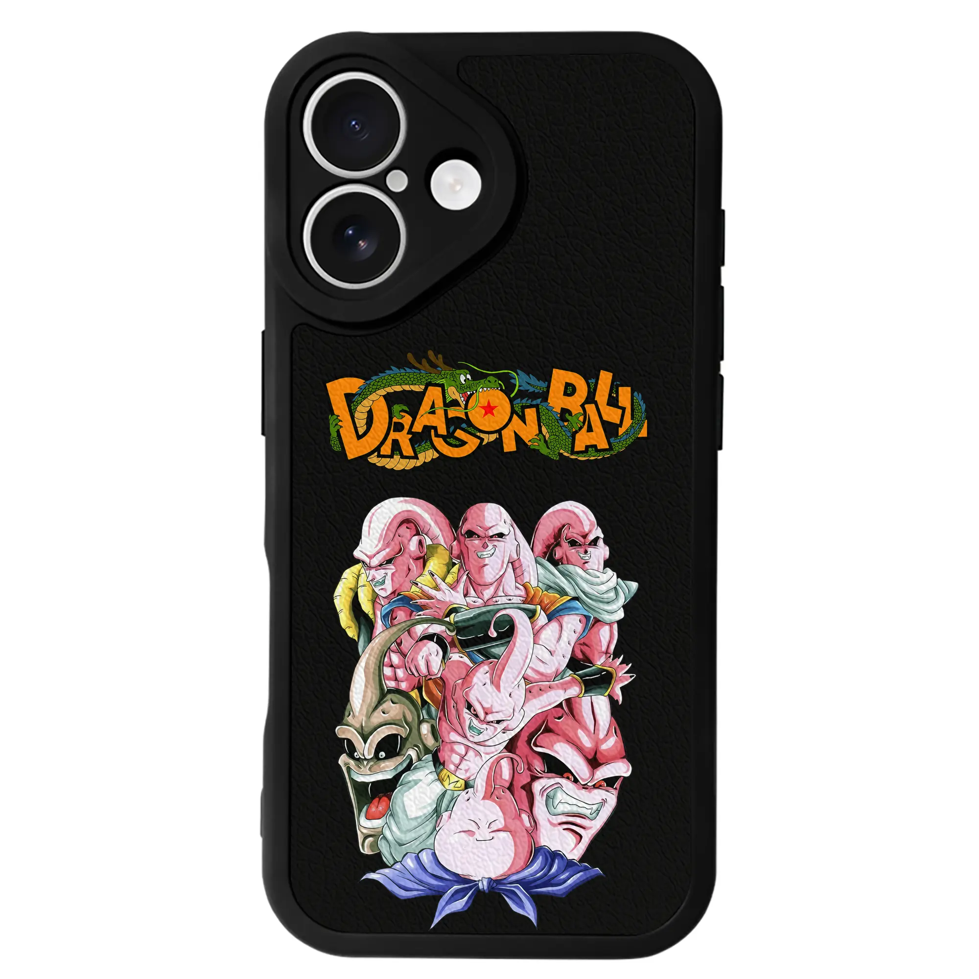 ドラゴンボール グッズ まじん ブウ - IPhone 16シリーズ対応 ・ シリコンスマホケース ・ レザー調 ・ 高精度フィット ・ 耐衝撃 ・ ワイヤレス充電対応 ・ 精密カット